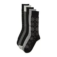 Stafford Casual Dress Mens 5 Pair Crew Socks