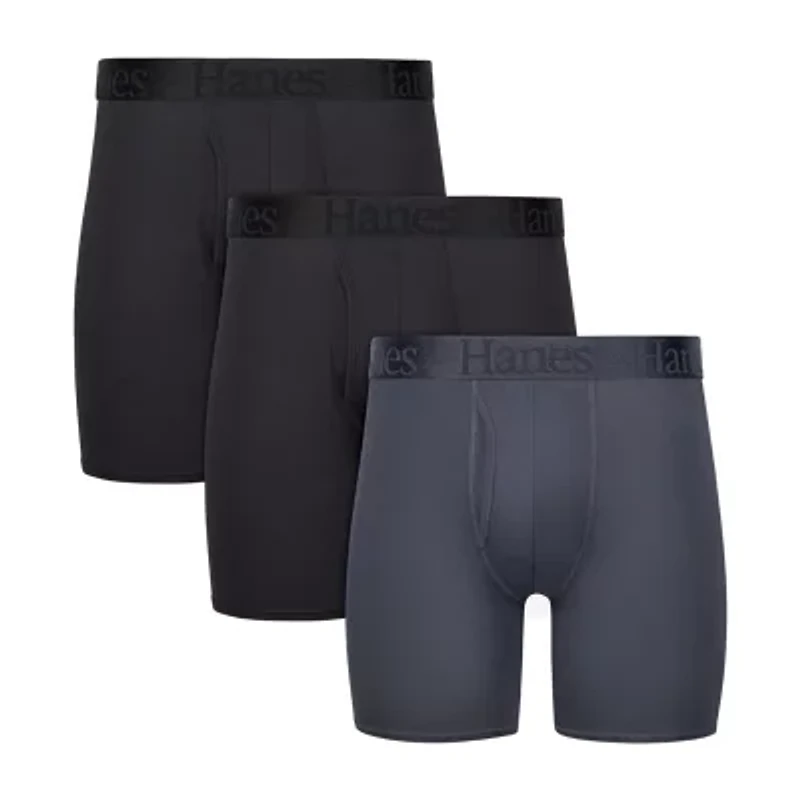 Hanes Originals Supersoft Total Support Pouch Mens 3 Pack Boxer Briefs Uosba3