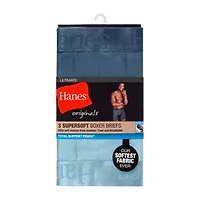 Hanes Originals Supersoft Total Support Pouch Mens 3 Pack Boxer Briefs Uosba3