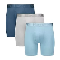 Hanes Originals Supersoft Total Support Pouch Mens 3 Pack Boxer Briefs Uosba3