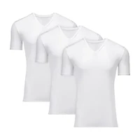 Hanes Moves X-Temp Performance Mens 3 Pack Short Sleeve V Neck Moisture Wicking T-Shirt