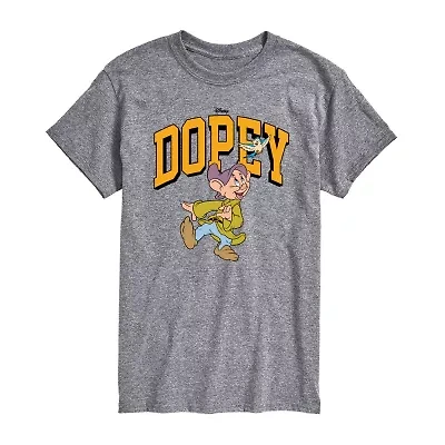 Mens Short Sleeve Snow White Dopey Graphic T-Shirt