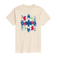Mens Short Sleeve Snow White Graphic T-Shirt