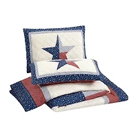 Modern Heirloom Texas Lone Star 3-pc. Reversible Quilt Set