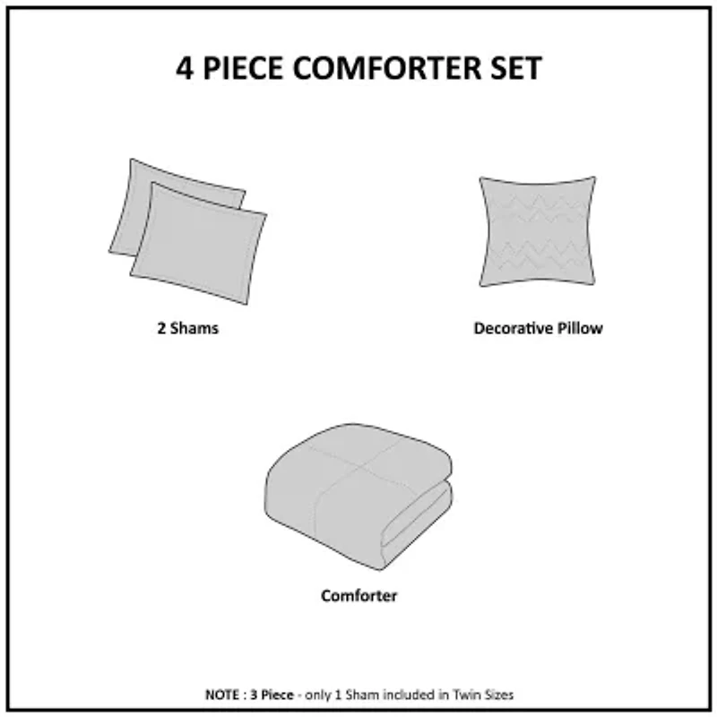 Woolrich Alton Plush to Sherpa Down Alternative Comforter Set with Throw Pillow