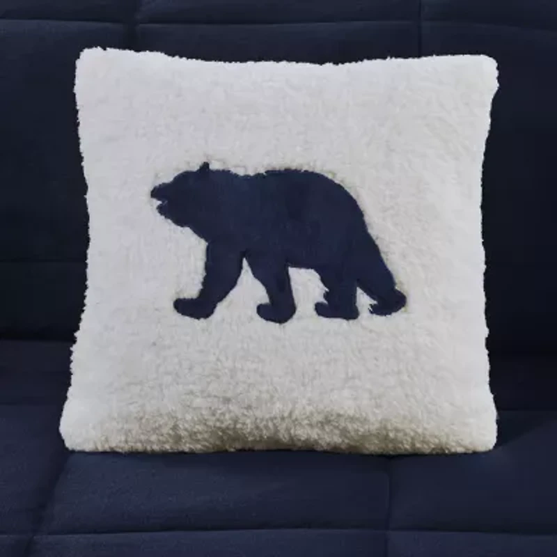 Woolrich Alton Plush to Sherpa Down Alternative Comforter Set with Throw Pillow