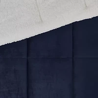 Woolrich Alton Plush to Sherpa Down Alternative Comforter Set with Throw Pillow