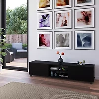 Hollywood TV Stand with Pillar Legs