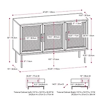 Emmett TV Stand with Adjustable Shelves