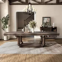 Seven Oaks Rectangular Wood-Top Dining Table