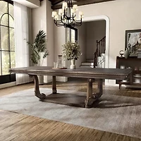 Seven Oaks Rectangular Wood-Top Dining Table