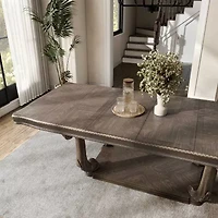Seven Oaks Rectangular Wood-Top Dining Table