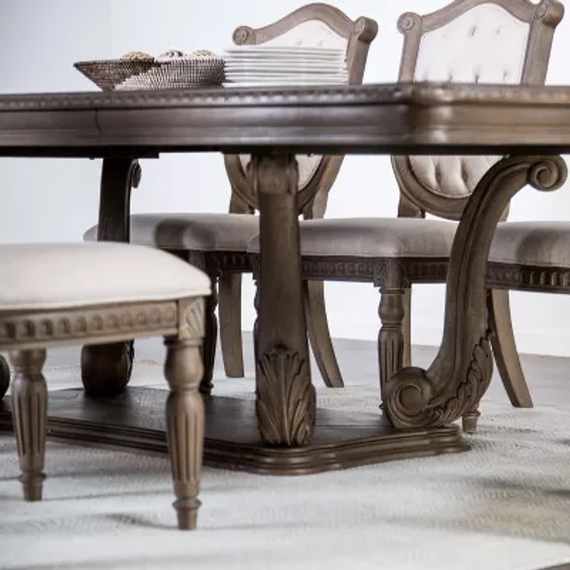 Seven Oaks Rectangular Wood-Top Dining Table