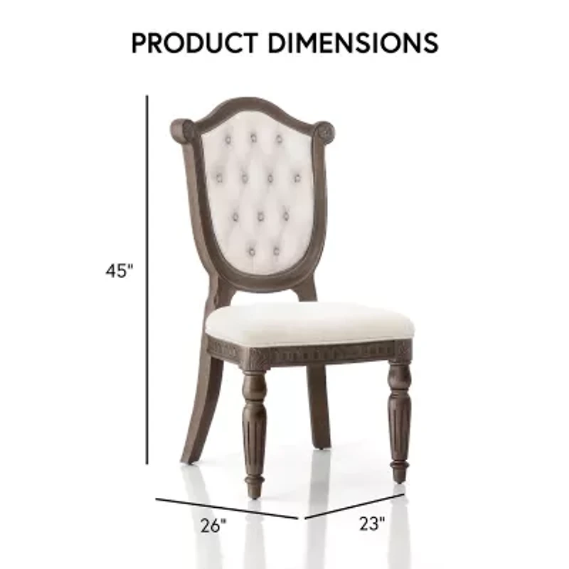 Seven Oaks 2-pc. Upholstered Tufted Dining Chair