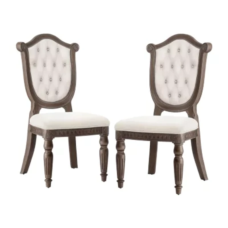Seven Oaks 2-pc. Upholstered Tufted Dining Chair