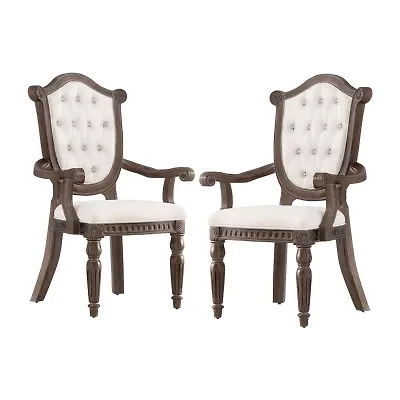 2-pc. Upholstered Tufted Dining Chair