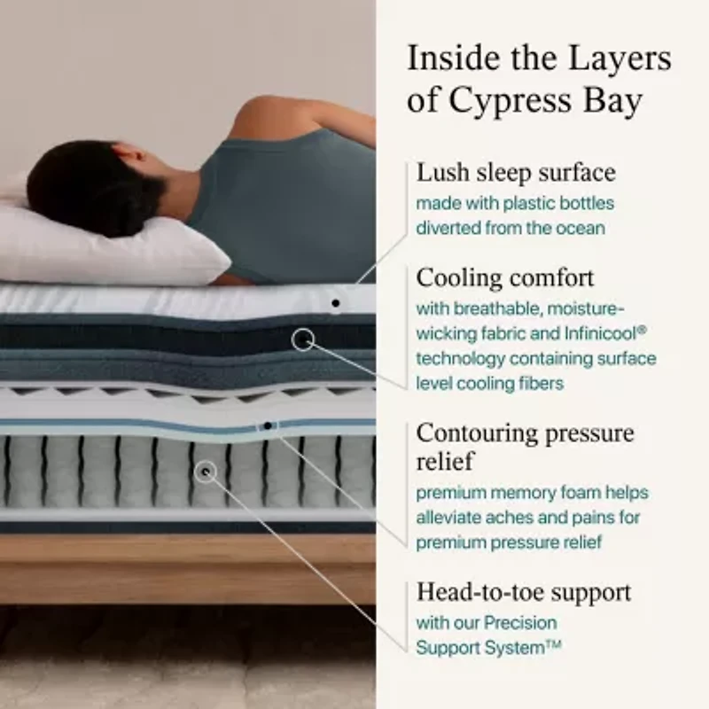 Beautyrest Harmony Cypress Bay 14.75" Plush Pillow Top - Mattress + Adjustable Base