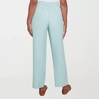 Alfred Dunner Kensington Garden Womens Straight Mid Rise Pull-On Pant