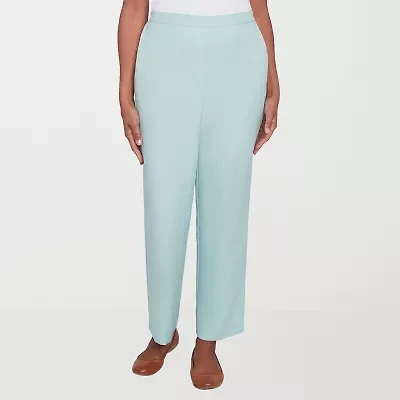 Alfred Dunner Kensington Garden Womens Straight Mid Rise Pull-On Pant