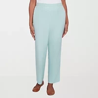 Alfred Dunner Kensington Garden Womens Straight Mid Rise Pull-On Pant