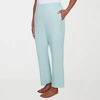 Alfred Dunner Kensington Garden Womens Straight Mid Rise Pull-On Pant