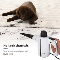 Commercial Care Handheld Steam Cleaner with 9-Piece Accessory Set