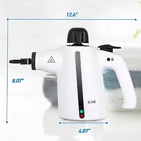Commercial Care Handheld Steam Cleaner with 9-Piece Accessory Set