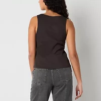 Korn Womens Scoop Neck Sleeveless Juniors Tank Top