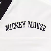 Football Womens V Neck Short Sleeve Mickey and Friends Juniors Jersey