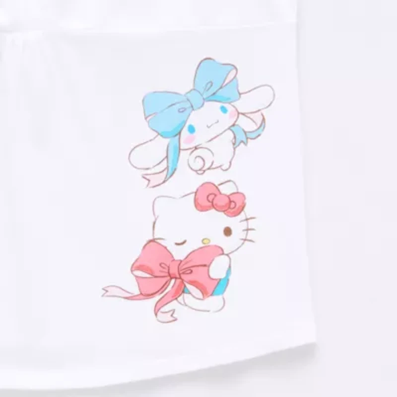 Cinnamaroll Lace Womens V Neck Sleeveless Juniors Tank Top