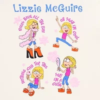 Lizzie Mcguire Oversized Tee Womens Crew Neck Short Sleeve Oversized Juniors Graphic T-Shirt