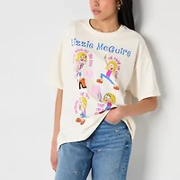 Lizzie Mcguire Oversized Tee Womens Crew Neck Short Sleeve Oversized Juniors Graphic T-Shirt