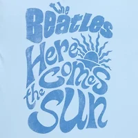 New World The Beatles Here Comes Sun Oversized Womens Crew Neck Short Sleeve Loose Fit Juniors Graphic T-Shirt
