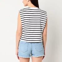 a.n.a Womens Crew Neck Sleeveless T-Shirt