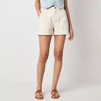 a.n.a Womens Highest Rise 3.5" Utility Chino Short