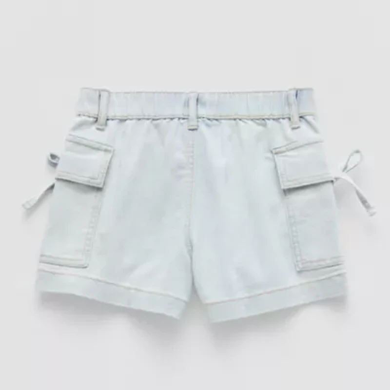 Vanilla Star Big Kid Girls Mid Rise Cargo Short