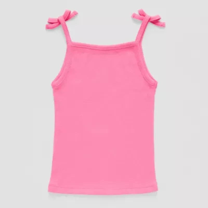 Okie Dokie Toddler & Little Girls Straight Neck Sleeveless Tank Top