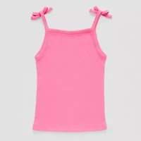 Okie Dokie Toddler & Little Girls Straight Neck Sleeveless Tank Top