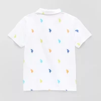 U.S. Polo Assn. Toddler Boys Y Neck Short Sleeve Classic Fit Shirt