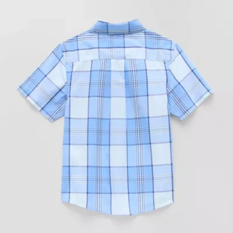 U.S. Polo Assn. Toddler Boys Short Sleeve Classic Fit Button-Down Shirt