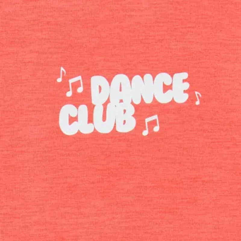 Xersion Soft Performance Waist Length Little & Big Kid Girls Crew Neck Short Sleeve Regular Fit Graphic T-Shirt