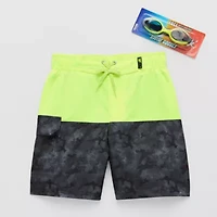 ZeroXposur Camo At The Knee Little & Big Kid Boys Drawstring Waist Quick Dry Board Shorts