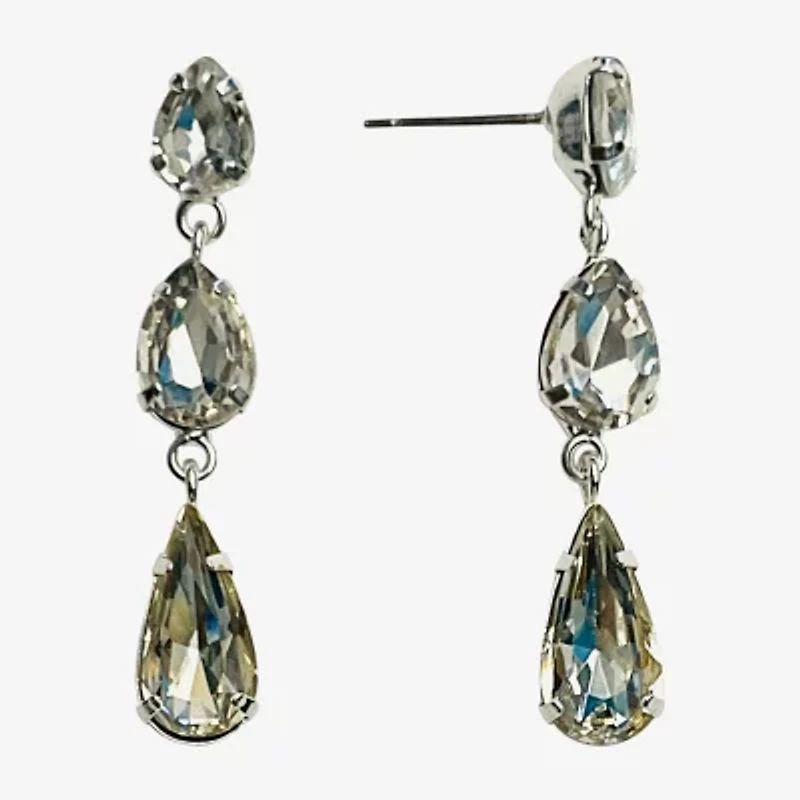Bijoux Bar Bijoux Bar Womens Glass Pear Drop Earrings