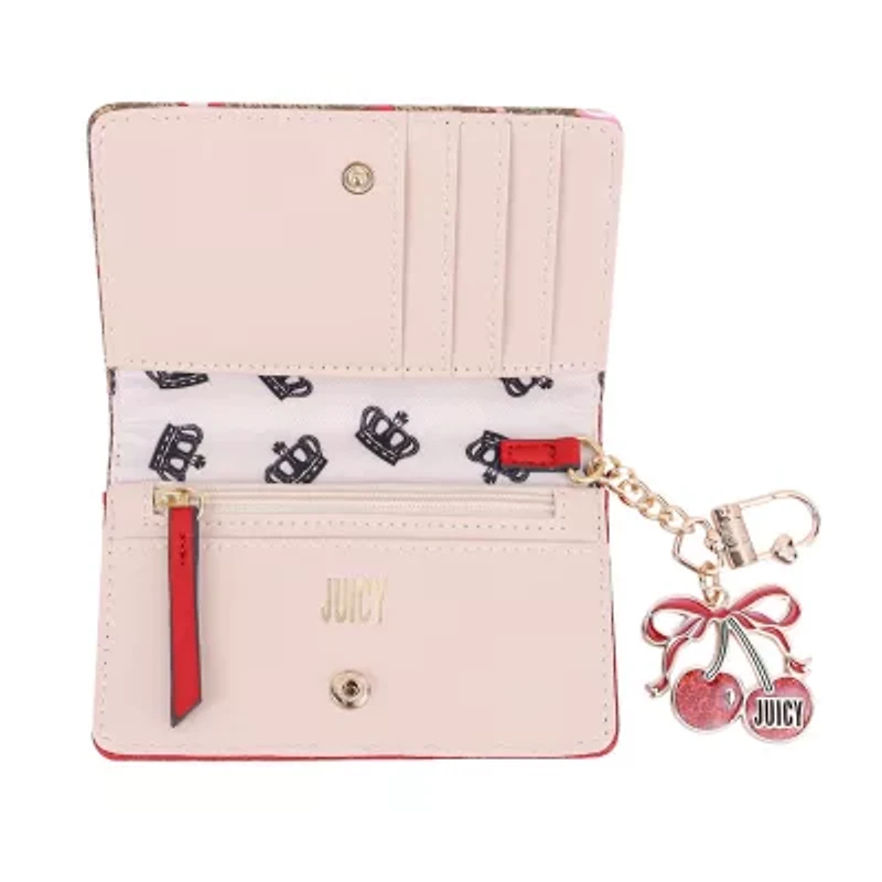 Juicy By Juicy Couture Cherry Darlin' Womens Slim Fold Wallet