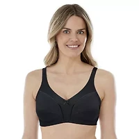 Bestform Comfortable Wireless Cotton Bra with Unlined Seamed Cups-5006825