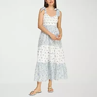 Trixxi Womens Juniors Floral A-Line Dress