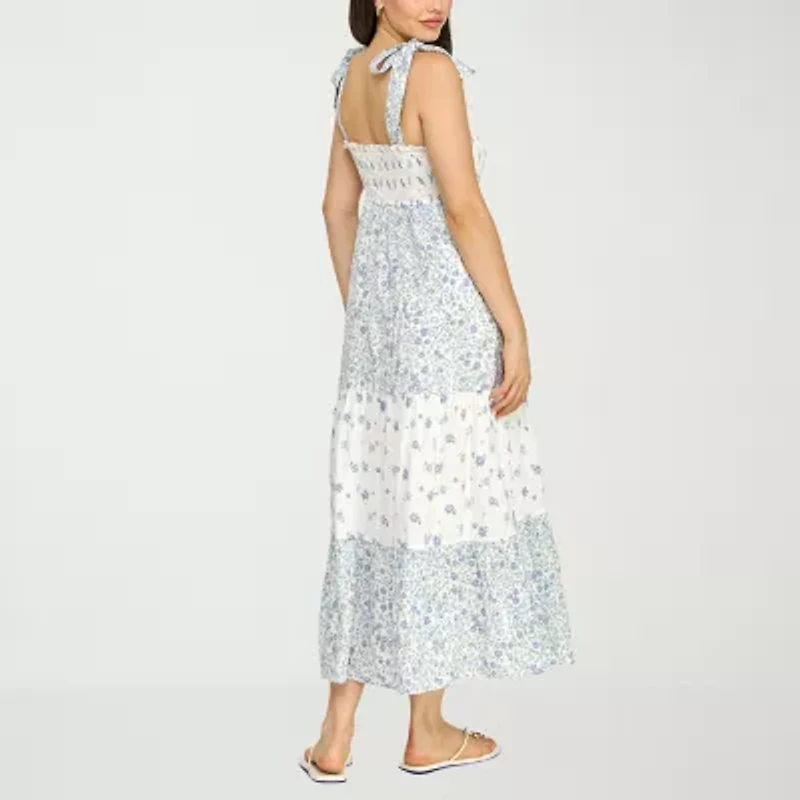 Trixxi Womens Juniors Floral A-Line Dress