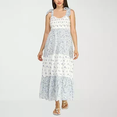 Trixxi Womens Juniors Floral A-Line Dress