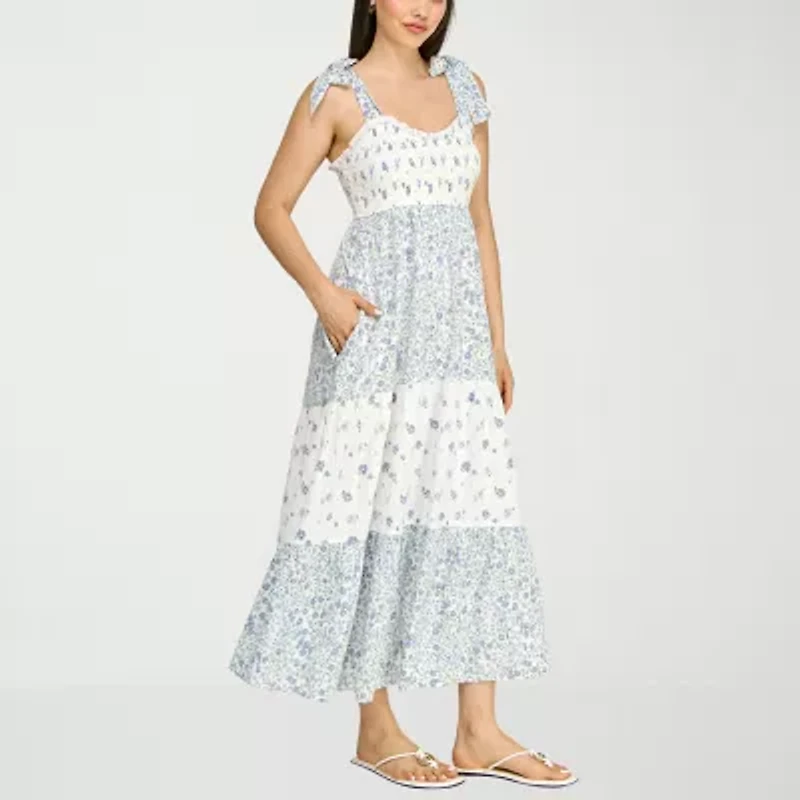 Trixxi Womens Juniors Floral A-Line Dress