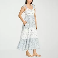 Trixxi Womens Juniors Floral A-Line Dress